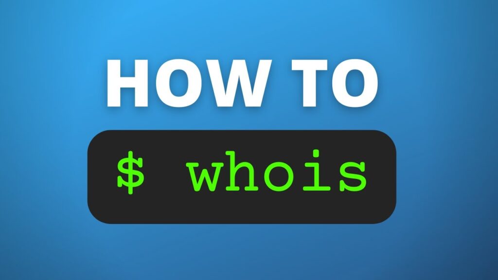 How to Access the Whois Database for Domain Lookups