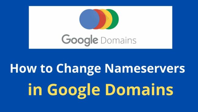 Google Domain Change Nameservers